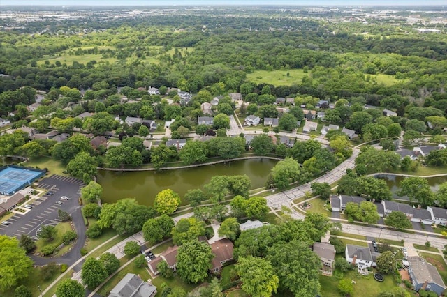 1105 W Bauer Rd, Naperville, IL 60563 - aerial perspective of suburban area featuring a nearby body of water