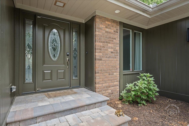 1105 W Bauer Rd, Naperville, IL 60563 - doorway to property featuring brick siding