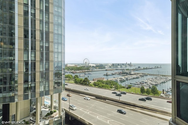 195 N Harbor Dr Unit 709, Chicago, IL 60601 - water view with a marina