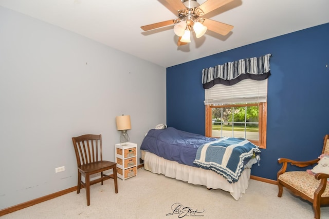 712 Hauert St, Peotone, IL 60468 - bedroom with carpet and ceiling fan