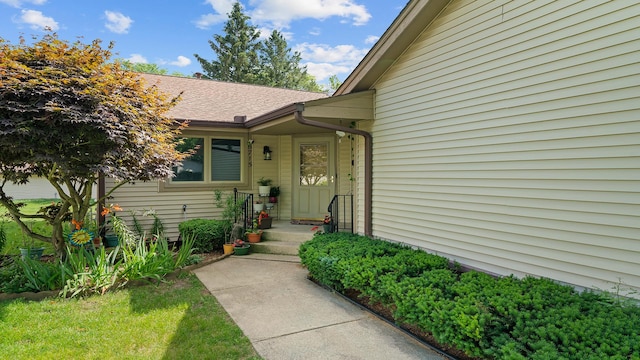 5715 Elaine Dr, Rockford, IL 61108 - doorway to property with roof with shingles
