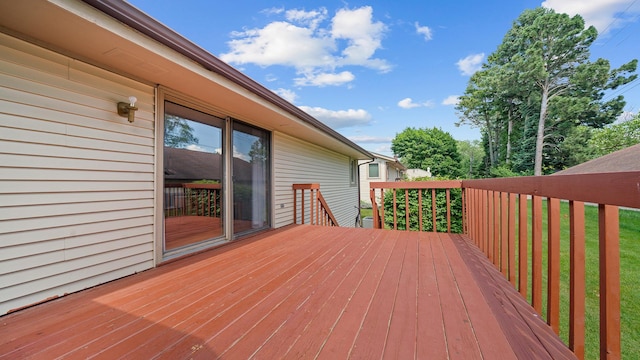 5715 Elaine Dr, Rockford, IL 61108 - view of wooden deck