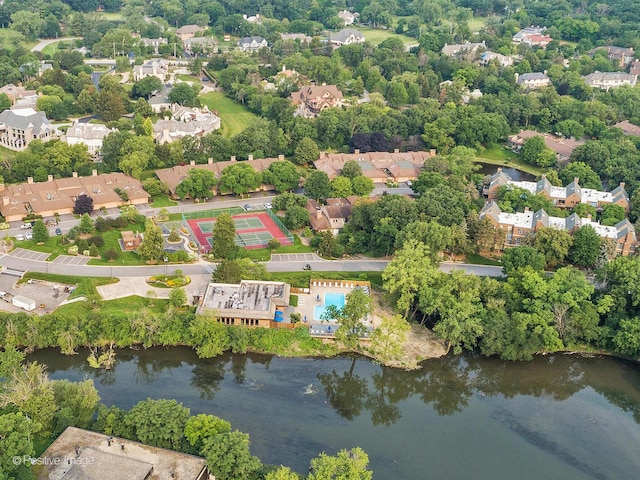 1401 Burr Oak Rd Unit 312B, Hinsdale, IL 60521 - aerial view of property's location with a nearby body of water and nearby suburban area