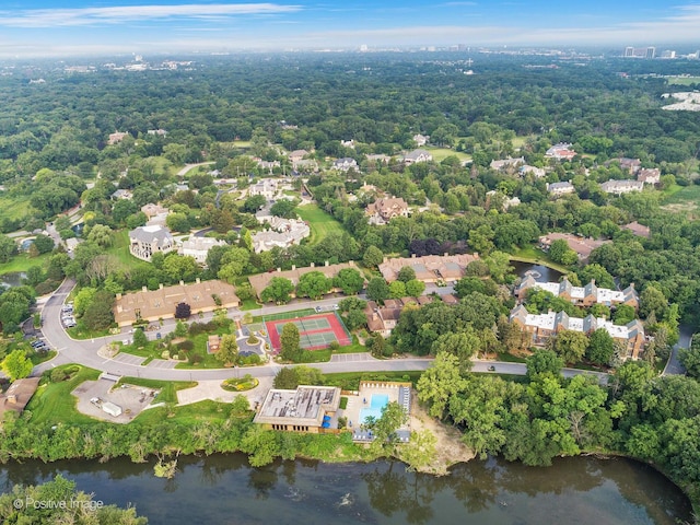 1401 Burr Oak Rd Unit 312B, Hinsdale, IL 60521 - aerial view of residential area featuring a nearby body of water
