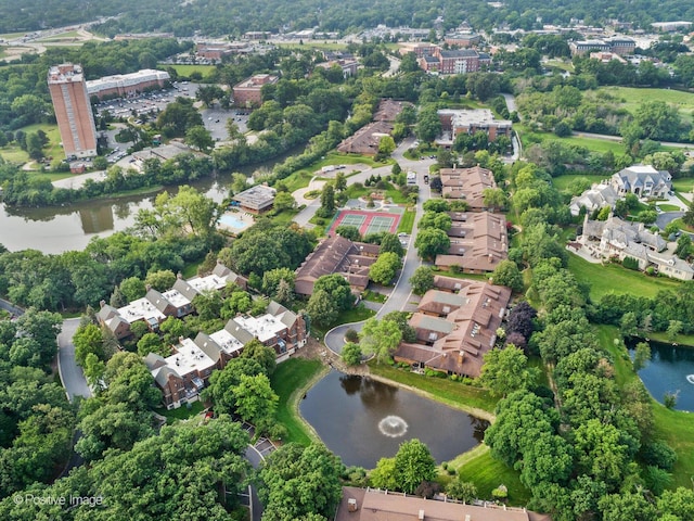 1401 Burr Oak Rd Unit 312B, Hinsdale, IL 60521 - aerial view of a large body of water