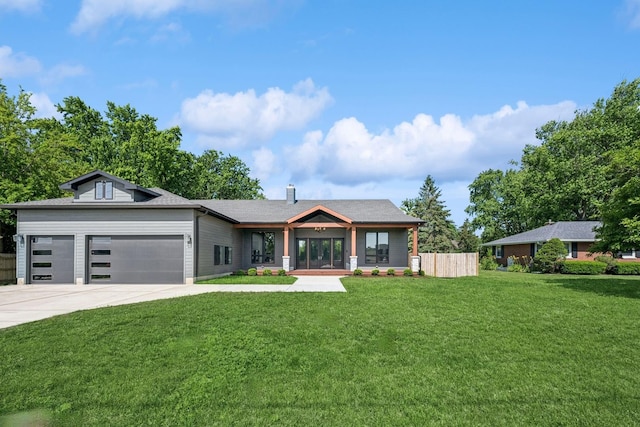 2104 Shermer Rd, Northbrook, IL 60062 - view of front of house featuring a garage, concrete driveway, and a shingled roof