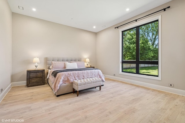 2104 Shermer Rd, Northbrook, IL 60062 - bedroom featuring light wood-style flooring and recessed lighting