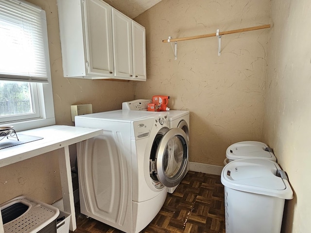 320 Congress St, Ottawa, IL 61350 - washroom with cabinet space and washer and dryer