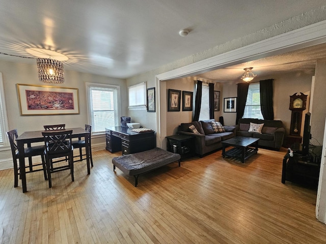 320 Congress St, Ottawa, IL 61350 - living room featuring wood-type flooring and plenty of natural light