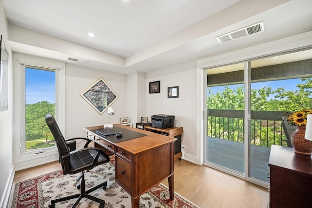 3801 Mission Hills Rd Unit 510, Northbrook, IL 60062 - office featuring light wood finished floors, healthy amount of natural light, and recessed lighting