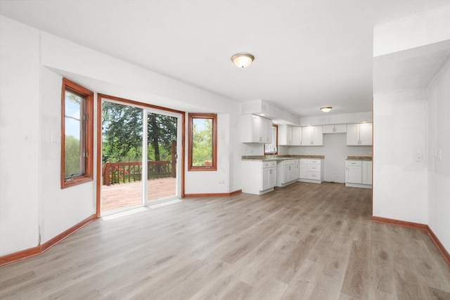 3057 201st Pl, Lynwood, IL 60411 - unfurnished living room featuring baseboards and light wood finished floors