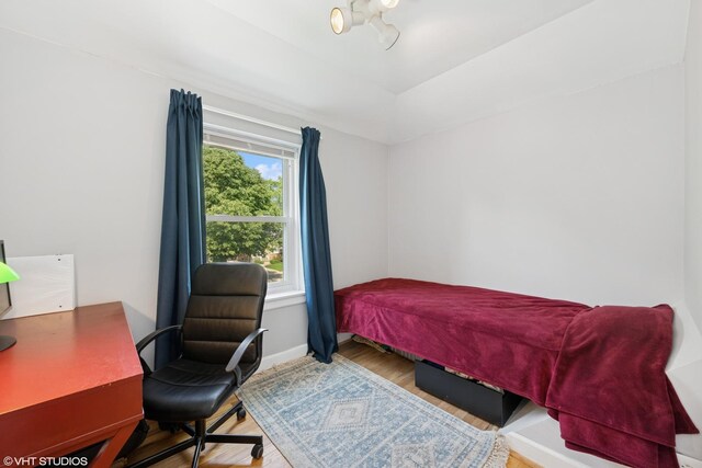 731 N Patton Ave, Arlington Heights, IL 60004 - bedroom with wood finished floors and a desk