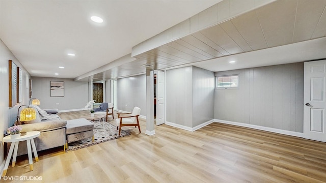 2701 S Hillock Ave, Chicago, IL 60608 - sitting room with wood finished floors and recessed lighting