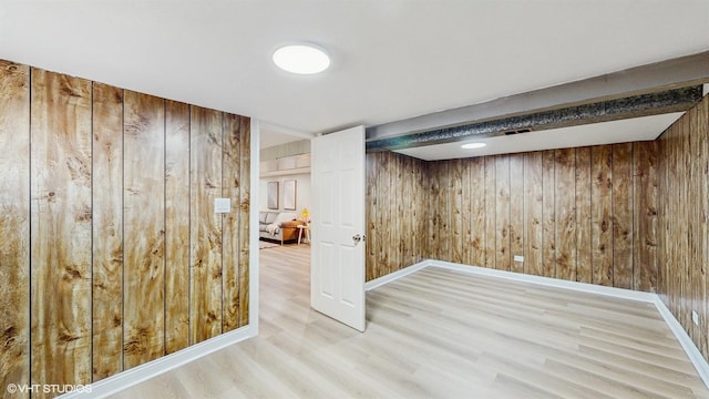 2701 S Hillock Ave, Chicago, IL 60608 - finished basement with wood walls and wood finished floors