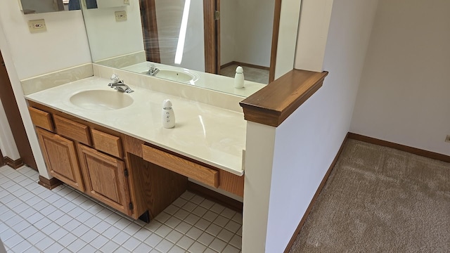 906 E Steger Rd Unit 5, Crete, IL 60417 - bathroom featuring vanity and baseboards