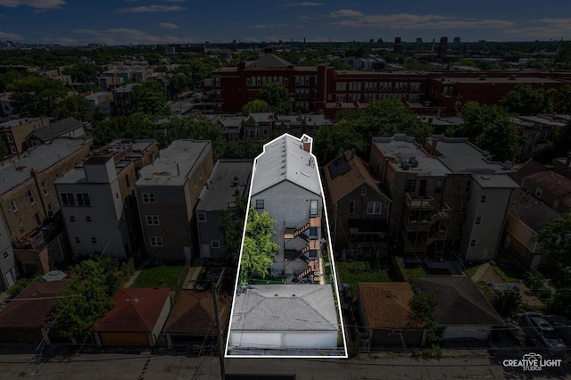 3312 W Beach Ave Unit 1, Chicago, IL 60651 - aerial overview of property's location featuring property boundaries highlighted
