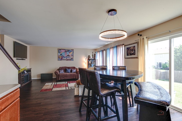 39837 N Torry Ln, Beach Park, IL 60083 - dining area featuring plenty of natural light and dark wood-style floors