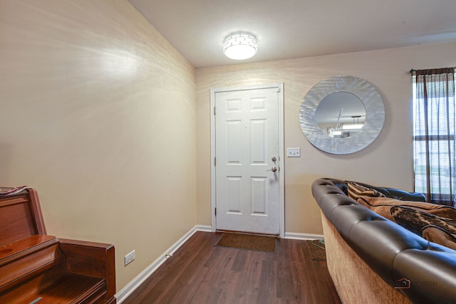 39837 N Torry Ln, Beach Park, IL 60083 - foyer featuring dark wood-type flooring and baseboards