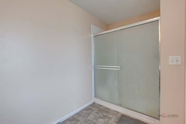 39837 N Torry Ln, Beach Park, IL 60083 - full bathroom featuring an enclosed shower and tile patterned floors