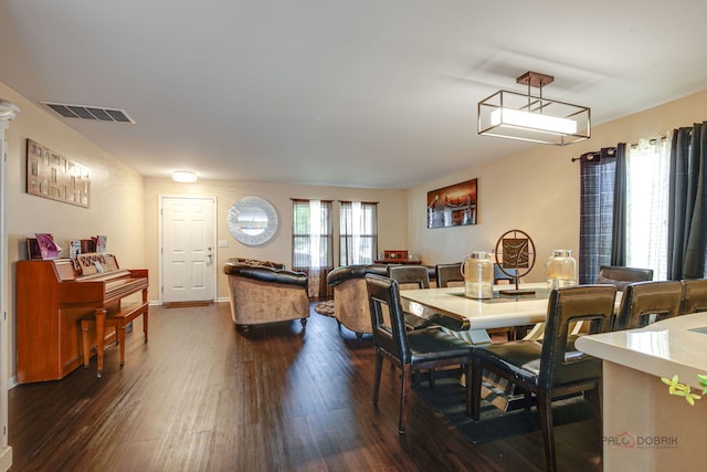 39837 N Torry Ln, Beach Park, IL 60083 - dining space featuring dark wood-style floors and baseboards