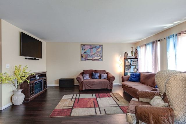 39837 N Torry Ln, Beach Park, IL 60083 - living area featuring wood finished floors and baseboards