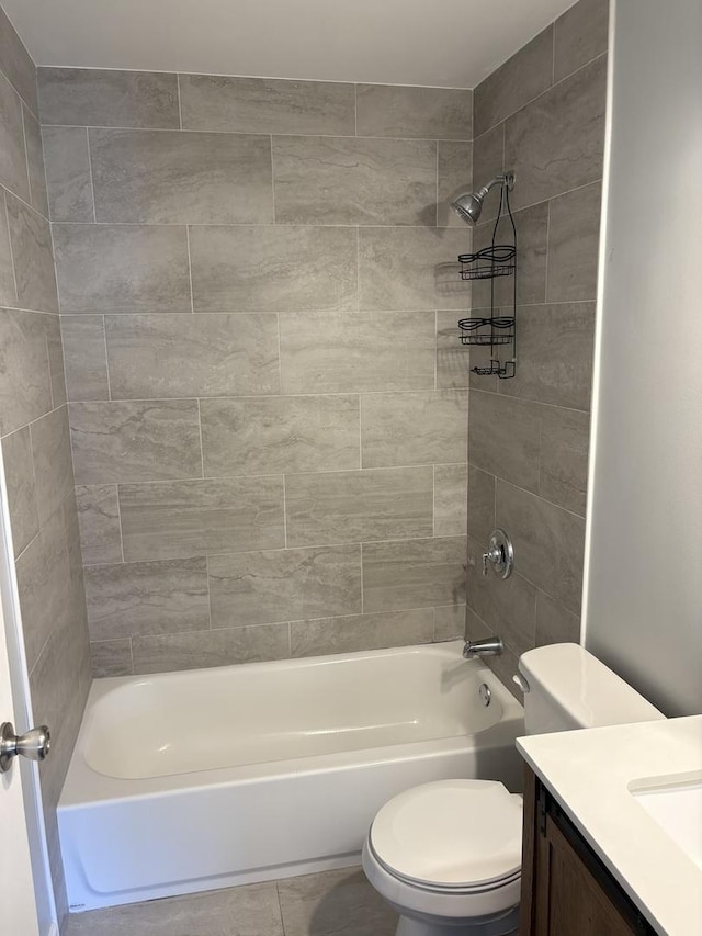 14949 Lakeview Dr Unit 204, Orland Park, IL 60462 - bathroom with vanity, shower / washtub combination, and tile patterned flooring