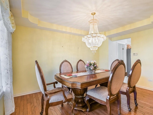 18036 Crystal Ln, Lansing, IL 60438 - dining room with a chandelier and wood-type flooring
