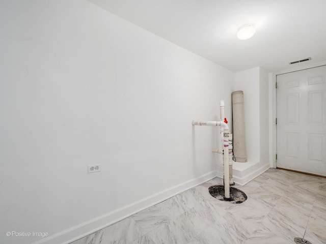 4411 N Beacon St Unit G, Chicago, IL 60640 - foyer entrance featuring baseboards and light marble finish flooring