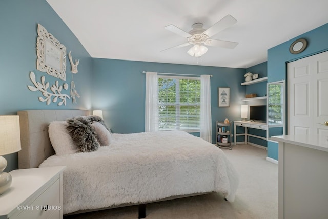 424 Bluegrass Ln, Geneva, IL 60134 - bedroom featuring carpet flooring and a ceiling fan