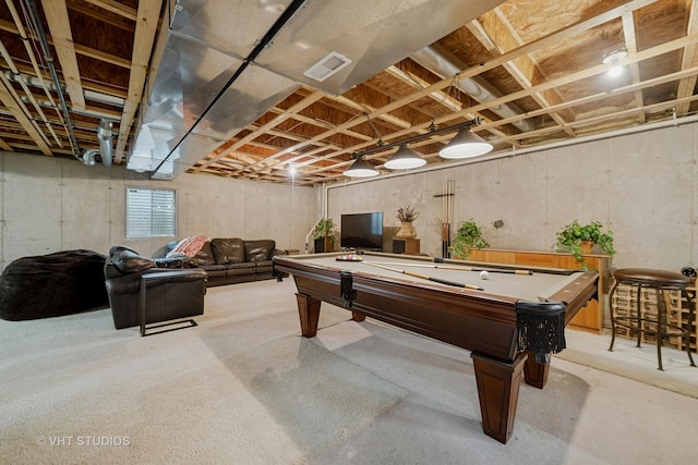 424 Bluegrass Ln, Geneva, IL 60134 - rec room with pool table