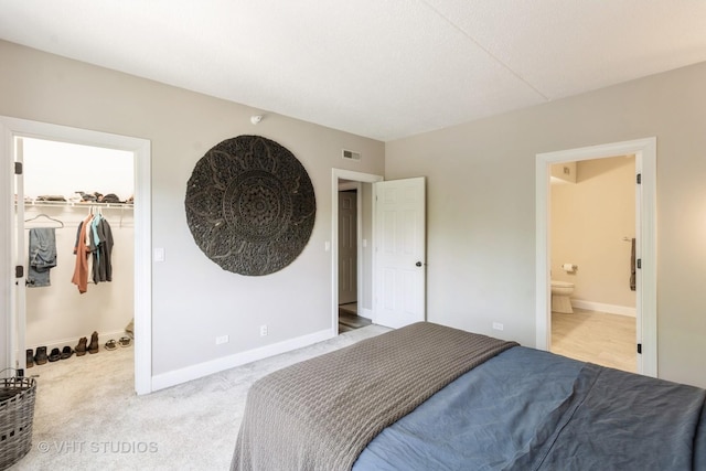 59 S Hale St Unit 203, Palatine, IL 60067 - bedroom with carpet flooring, a walk in closet, and connected bathroom