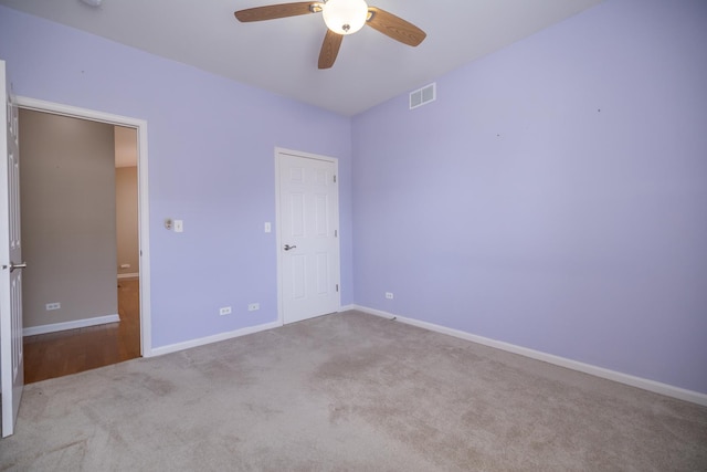 424 Riverbend Dr, Genoa, IL 60135 - unfurnished bedroom with carpet and ceiling fan