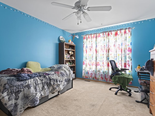 16107 Carlow Cir, Manhattan, IL 60442 - bedroom with carpet flooring and ceiling fan