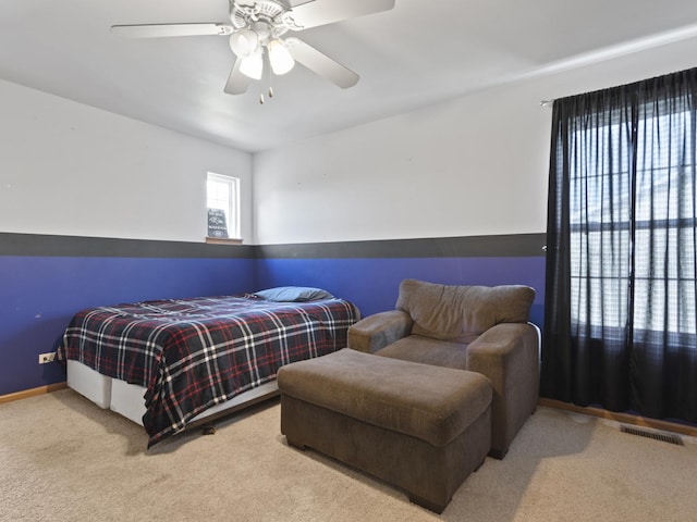 16107 Carlow Cir, Manhattan, IL 60442 - bedroom with carpet and a ceiling fan