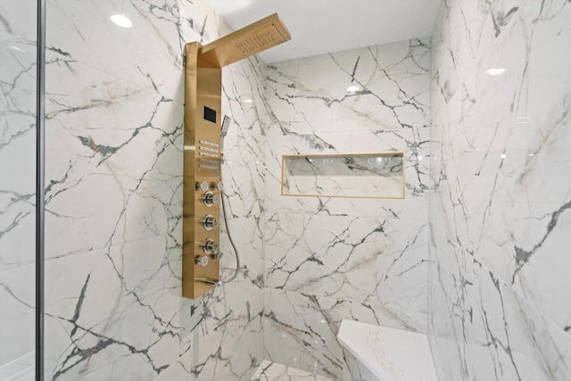 8545 Mansfield Ave, Burbank, IL 60459 - bathroom with a marble finish shower