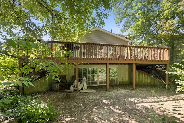 436 Cambridge Way, Bolingbrook, IL 60440 - back of property with a wooden deck