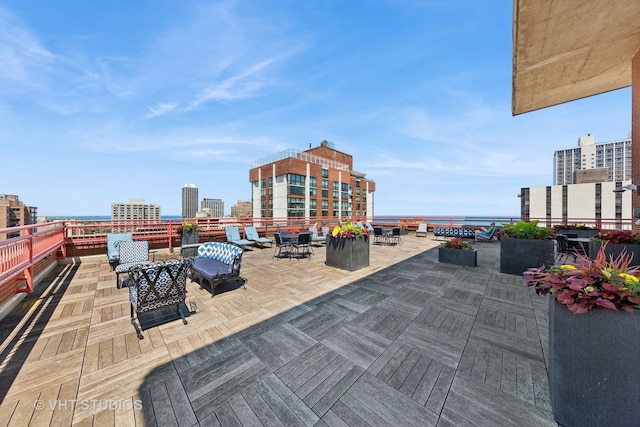 1325 N State Pkwy Unit 6D, Chicago, IL 60610 - view of patio / terrace featuring a city view