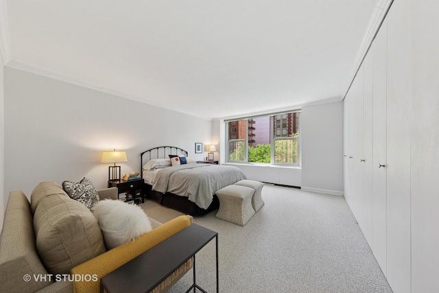 1325 N State Pkwy Unit 6D, Chicago, IL 60610 - bedroom with carpet flooring and ornamental molding