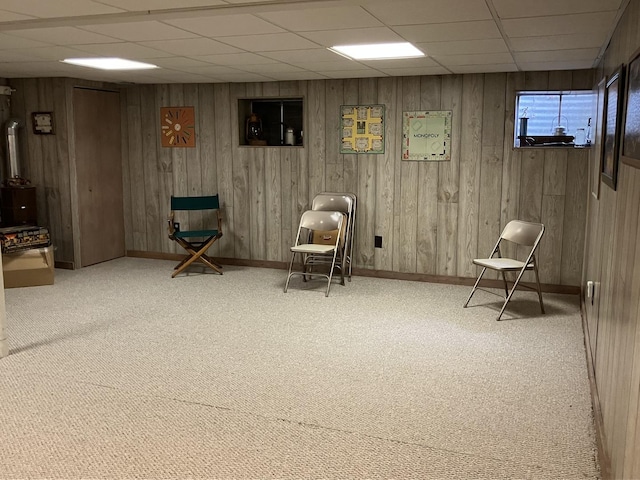 1669 Saint Ann Dr, Hanover Park, IL 60133 - sitting room with a paneled ceiling and carpet