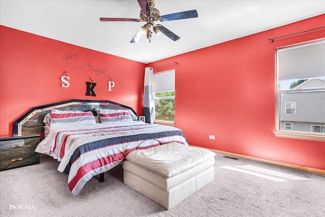 2006 Westmore Grove Dr, Plainfield, IL 60586 - bedroom featuring carpet floors and ceiling fan