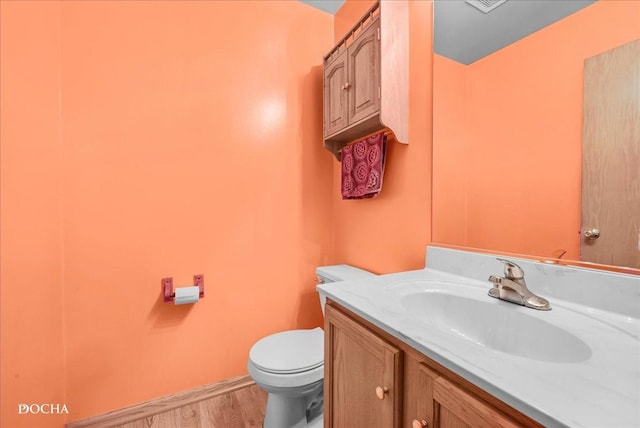 2006 Westmore Grove Dr, Plainfield, IL 60586 - bathroom with vanity and wood finished floors