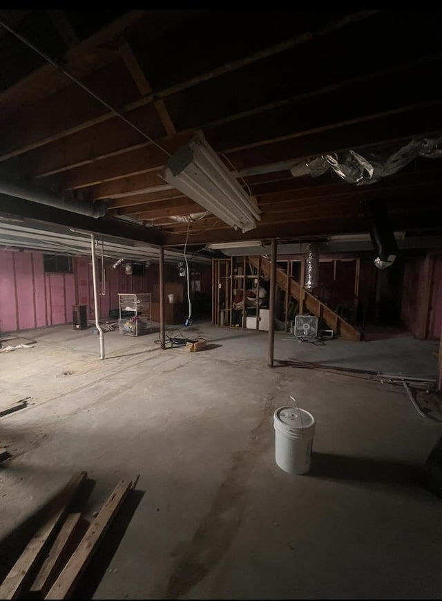 223 Darien Ln, Sleepy Hollow, IL 60118 - view of unfinished below grade area