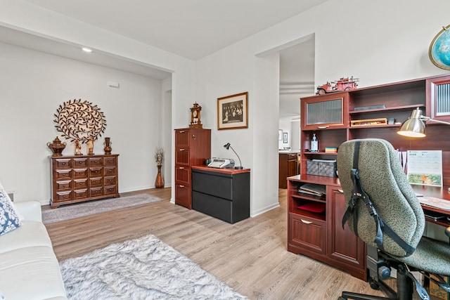 1664 Windsor Rd, Pingree Grove, IL 60140 - home office featuring light wood-type flooring