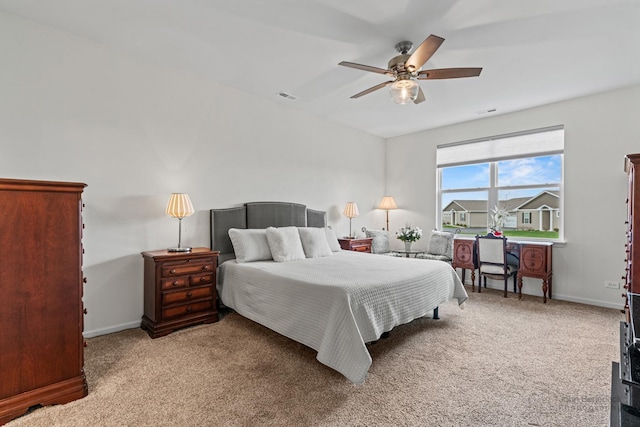 1664 Windsor Rd, Pingree Grove, IL 60140 - carpeted bedroom featuring baseboards and a ceiling fan