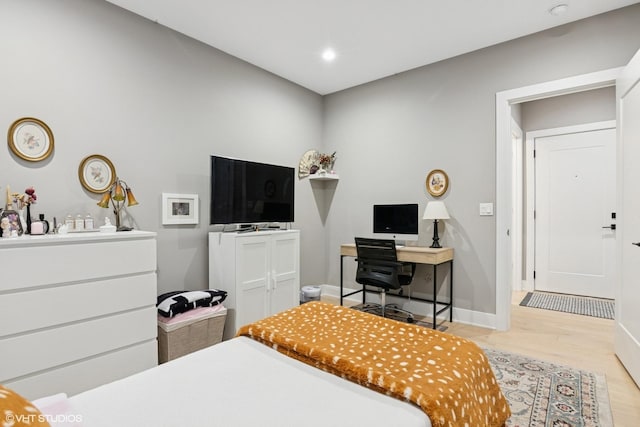 1523 N Western Ave Unit 2A, Chicago, IL 60622 - bedroom featuring wood finished floors and recessed lighting