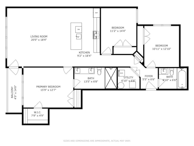 1523 N Western Ave Unit 2A, Chicago, IL 60622 - view of floor plan / room layout