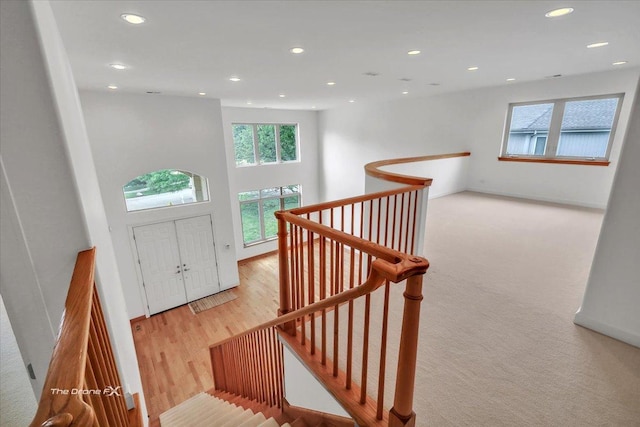 3550 E Ari Dr, Glenview, IL 60025 - entryway featuring recessed lighting and carpet