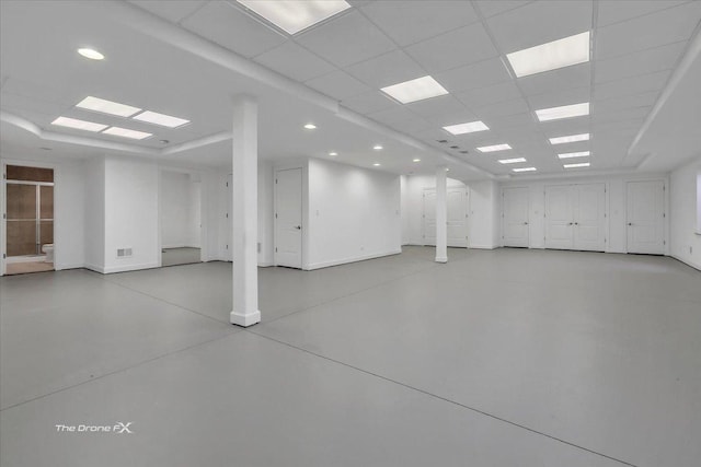 3550 E Ari Dr, Glenview, IL 60025 - below grade area featuring recessed lighting