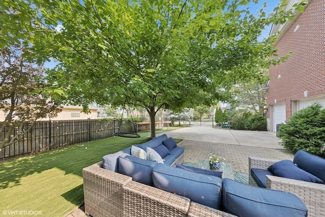 1000 S Madison Ave, La Grange, IL 60525 - view of patio featuring an outdoor hangout area