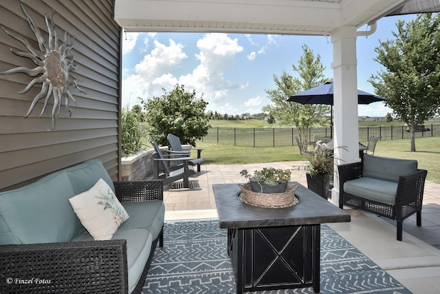 2351 Cannon Dr, Pingree Grove, IL 60140 - view of patio / terrace with outdoor lounge area